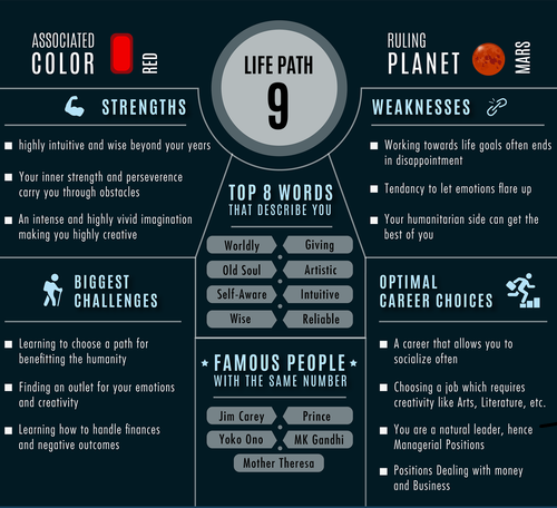 life path number calculator step by step infographic