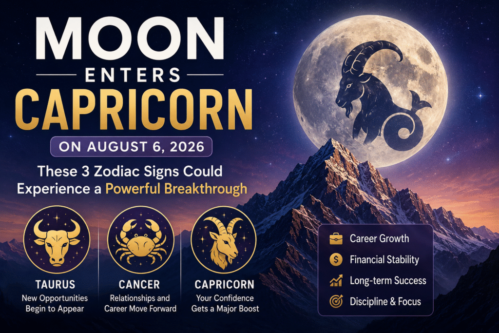 Moon Enters Capricorn: Breakthrough Ahead